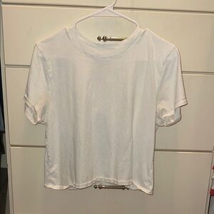 Outdoor Voices White Basic T-Shirt
